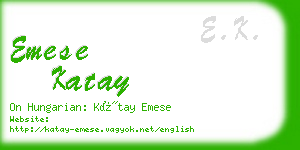 emese katay business card